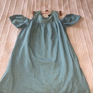 Denim Cold Shoulder Dress